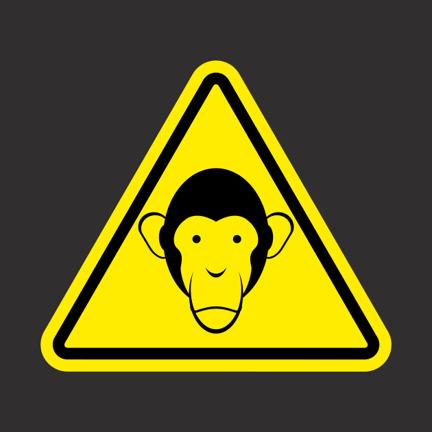 Monkey road sign by Travelite Design