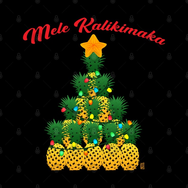 Mele Kalikimaka Pineapple Christmas Tree by jasonyerface