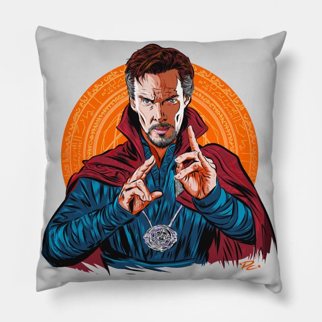 Benedict Cumberbatch - An illustration by Paul Cemmick Pillow by PLAYDIGITAL2020