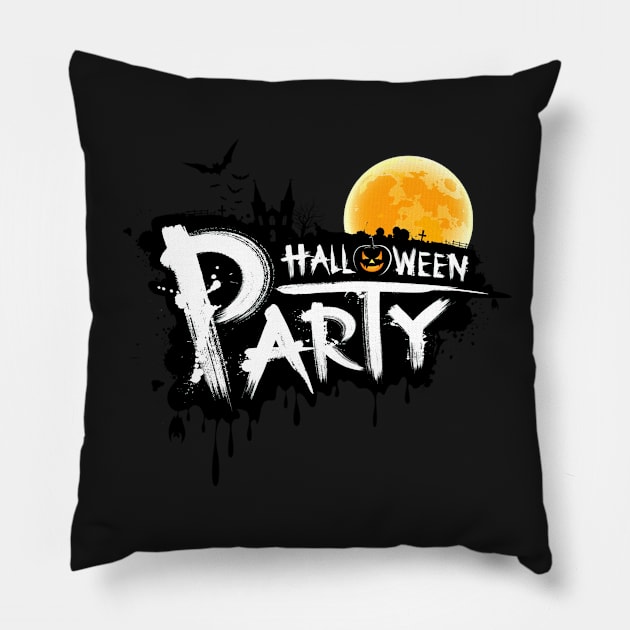 Halloween Party Pillow by uppermosteN