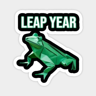 Leap Year Origami Frog - PanfurWare LLC Magnet