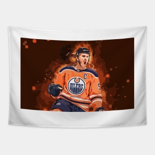 Connor McDavid Painting Tapestry