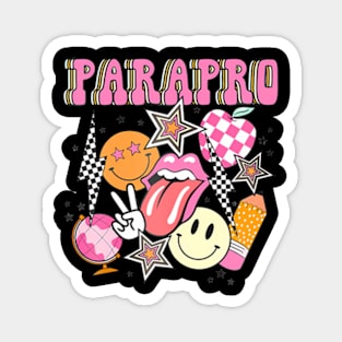 Groovy Parapro Retro Paraprofessional Back To School Magnet