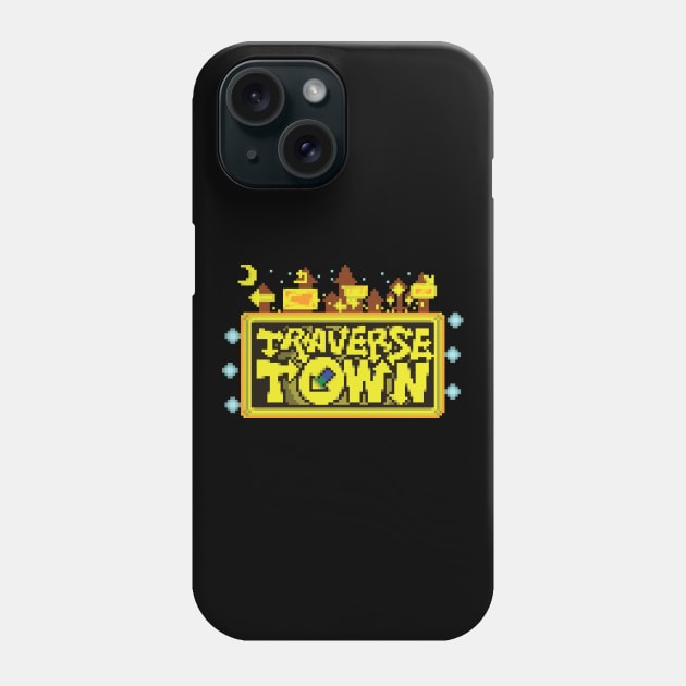 Traverse Town Logo Pixel Art Phone Case by inotyler