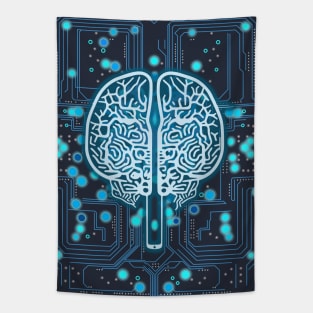 Artificial intelligence brain Tapestry