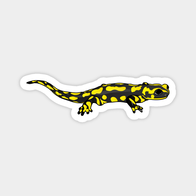 Salamander (Amphibian) Magnet by FabuleusePlanete