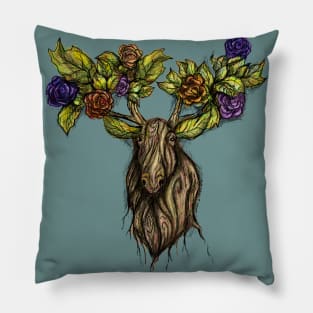 Forest Moose (Color) Pillow