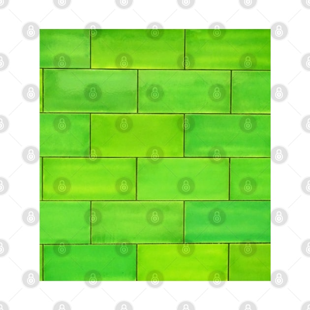 Green Tile Wall Art Decor Wallpaper Pattern Design by Pattern Plans