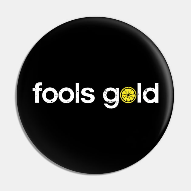 The Stone Roses Fools Gold Indie Manchester Integrated Lemon Pin by buttercreative