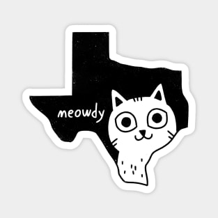 Meowdy Texas Cat Magnet