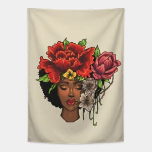 Cute Flower head art Tapestry