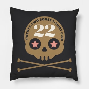 22 Bones Sugar Skull Pillow