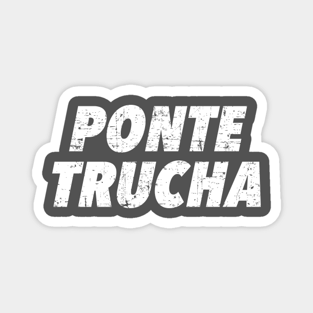 Ponte Trucha - Vintage design Magnet by verde