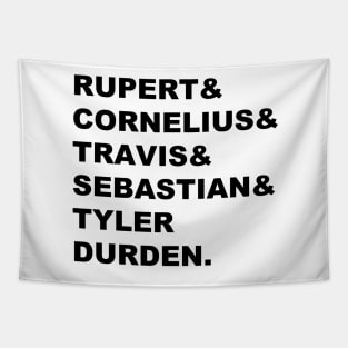 Narrator's Names (Black Text) Tapestry