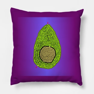 Avocado Maze Pillow