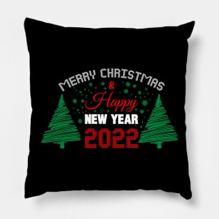 Merry Christmas & Happy New Year 2022 Pillow