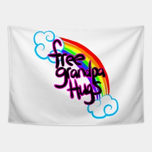 Free Grandpa Hugs Tapestry