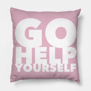 GHY Logo - WHITE Pillow