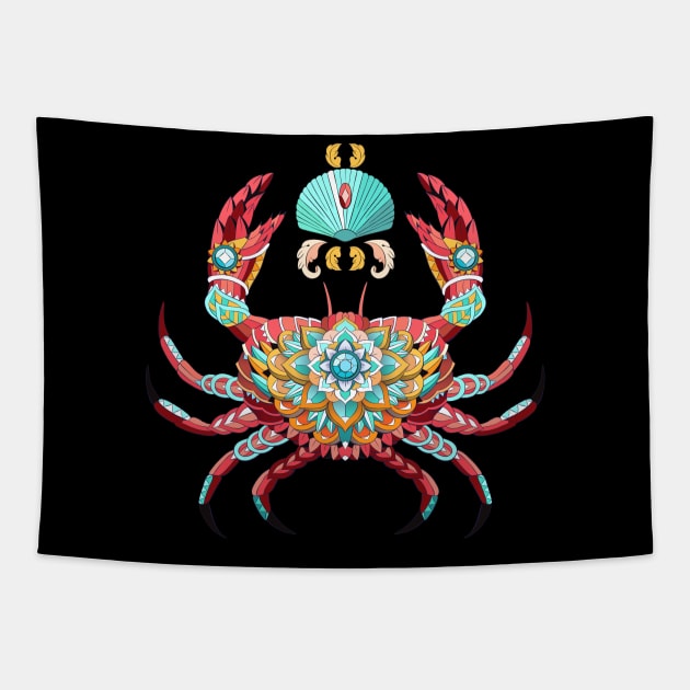 Ethnic Crab Tapestry by GoshaDron