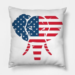 Republican Elephant Pillow