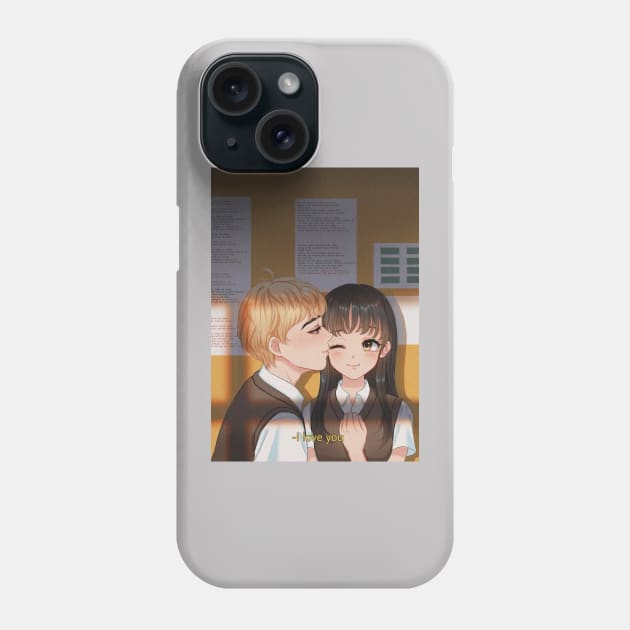 Aesthetic anime girl and boy Phone Case by THESHOPmyshp