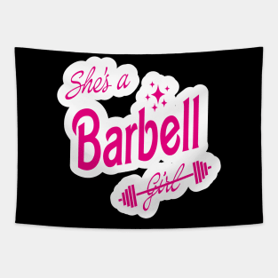 she's barbell girl Tapestry