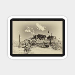Superstition Mountain Old Time Version Magnet