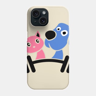 fitness cat dog Phone Case