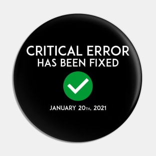 Critical error has been fixed - Anti-Trump Pin