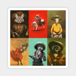 Wild West Animals Magnet