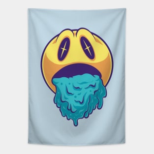 Vomiting Emoticons Sad Mode Tapestry