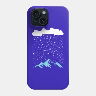 Heavy Snowfall Winter Mountain Landscape Blizzard Snowfall Lover Phone Case