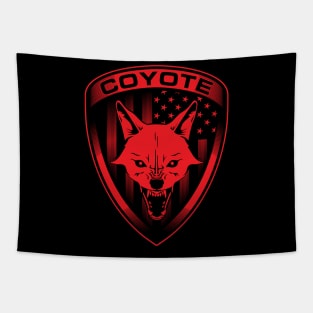 Coyote Shield Tapestry