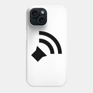 Simple Audio Icon - Black Phone Case