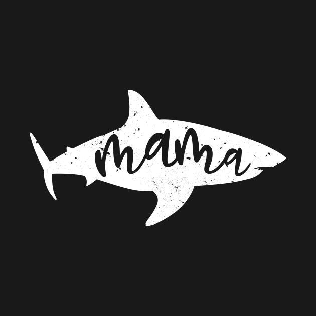 Mama Shark Fin Mom Distressed by underheaven