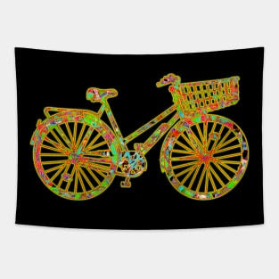 Bicycle Happy Basket Tapestry