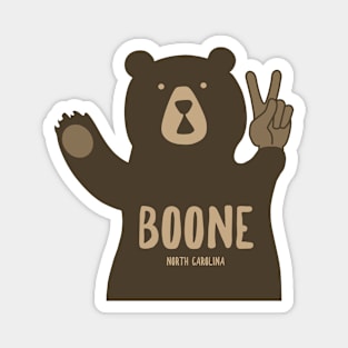 Boone North Carolina Peace Bear Magnet