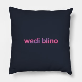 Wedi blino (Welsh for 'tired') Pillow