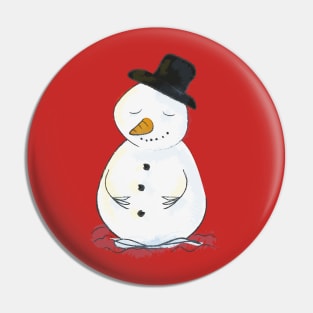 Christmas SnowMan Sleeping Pin