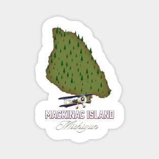 Mackinac Island Michigan travel poster Magnet