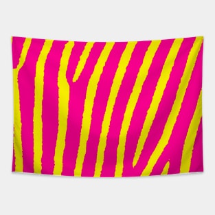 Zebra Print (Pink & Yellow) Tapestry