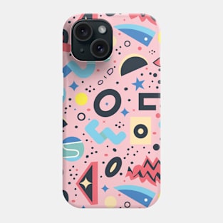 Doodles and Retro 90s Geometric Shapes Phone Case