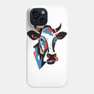 The Picasso Herd: Where Cows Become Works of Art Phone Case