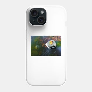 Autumn Leaf in Stream Phone Case