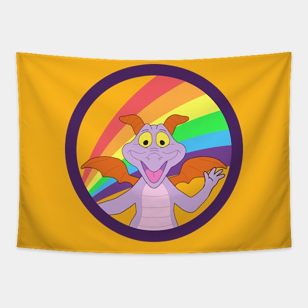 Rainbow Figment Tapestry by MushuSupplyCo