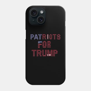 Patriots For Trump 2024 Us President Phone Case