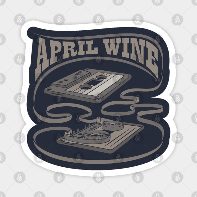 April Wine Exposed Cassette Magnet by Vector Empire