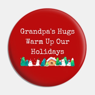 Grandpa's hugs warm up our holidays Pin