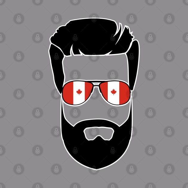 Canada Flag Beard by TrickyGraphics