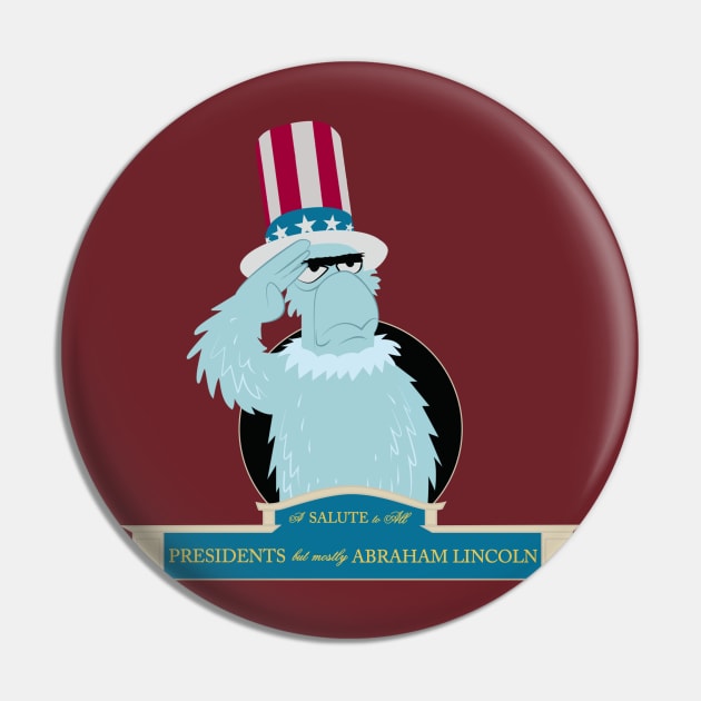 Hall of Presidents - Sam Eagle Pin by magicskyway